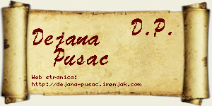 Dejana Pušac vizit kartica
